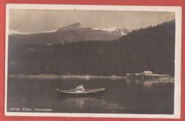 Flims - Ruderboot auf Caumasee - Fotokarte 1924