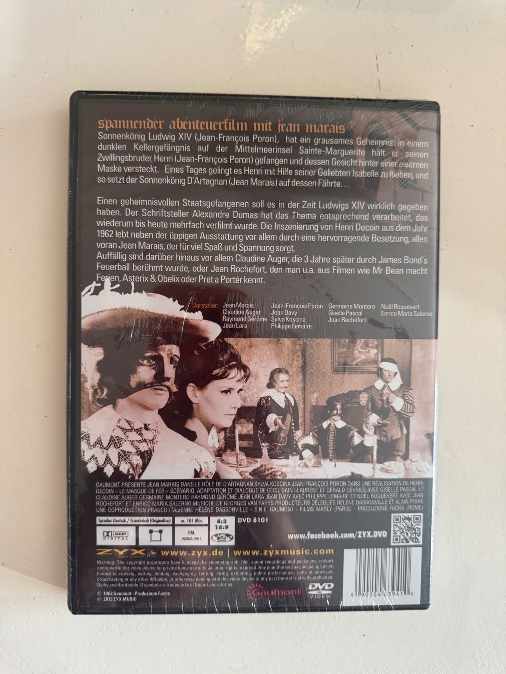 Tous les DVDs: DIE EISERNE MASQUE. (DVD/OVP) VERGRIFFEN – Neuf avec emballage d'origine à Basel par san_2qlq 1