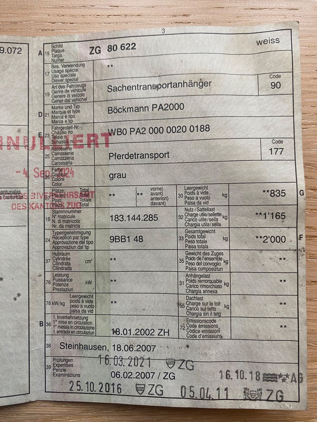 Böckmann Rimorchi: Pferdetransporter – Usato da Hünenberg venduto da Kaya97 3