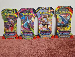 4x Pokémon Phantasmal Flames – Sleeved Booster EN (Artset)