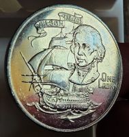 GIBRALTAR 1 CROWN 1980  *SEHR RAR*