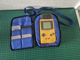 Nintendo Game Boy Yellow + Games and Case
