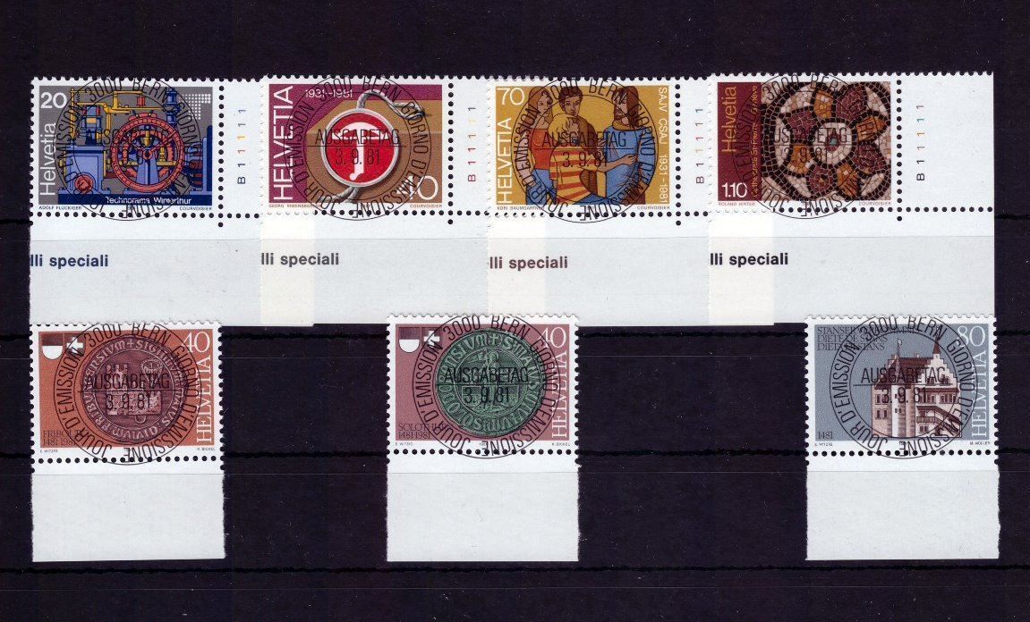 Tous les timbres: 1981 W.Marken Ersttagstempel V.Stempel – Neuf (Voir description) à Bützberg par Die.6.a 1