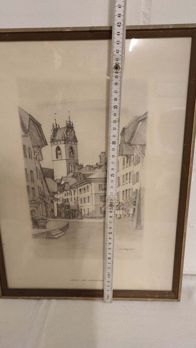Foto & Immagini: Wunderschönes altes Bild  Burgmeier Max AARAU – Usato da Gelterkinden venduto da MYSTOREFORYOU4460ART 8