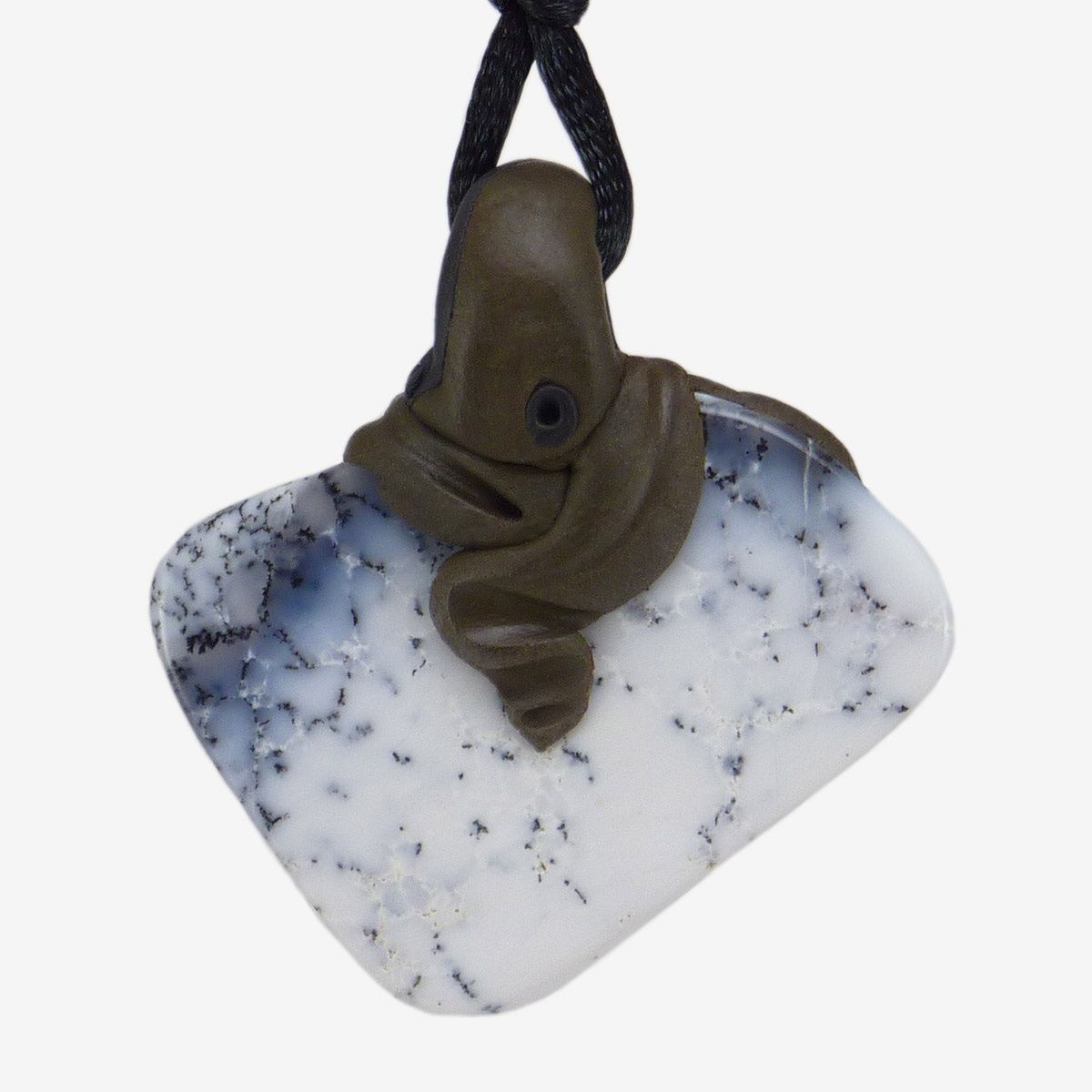 Edelsteine: Dendritenopal Steinanhänger mit eingefasstem Amethyst – Neu und originalverpackt aus Meilen von BYRD-Design 2