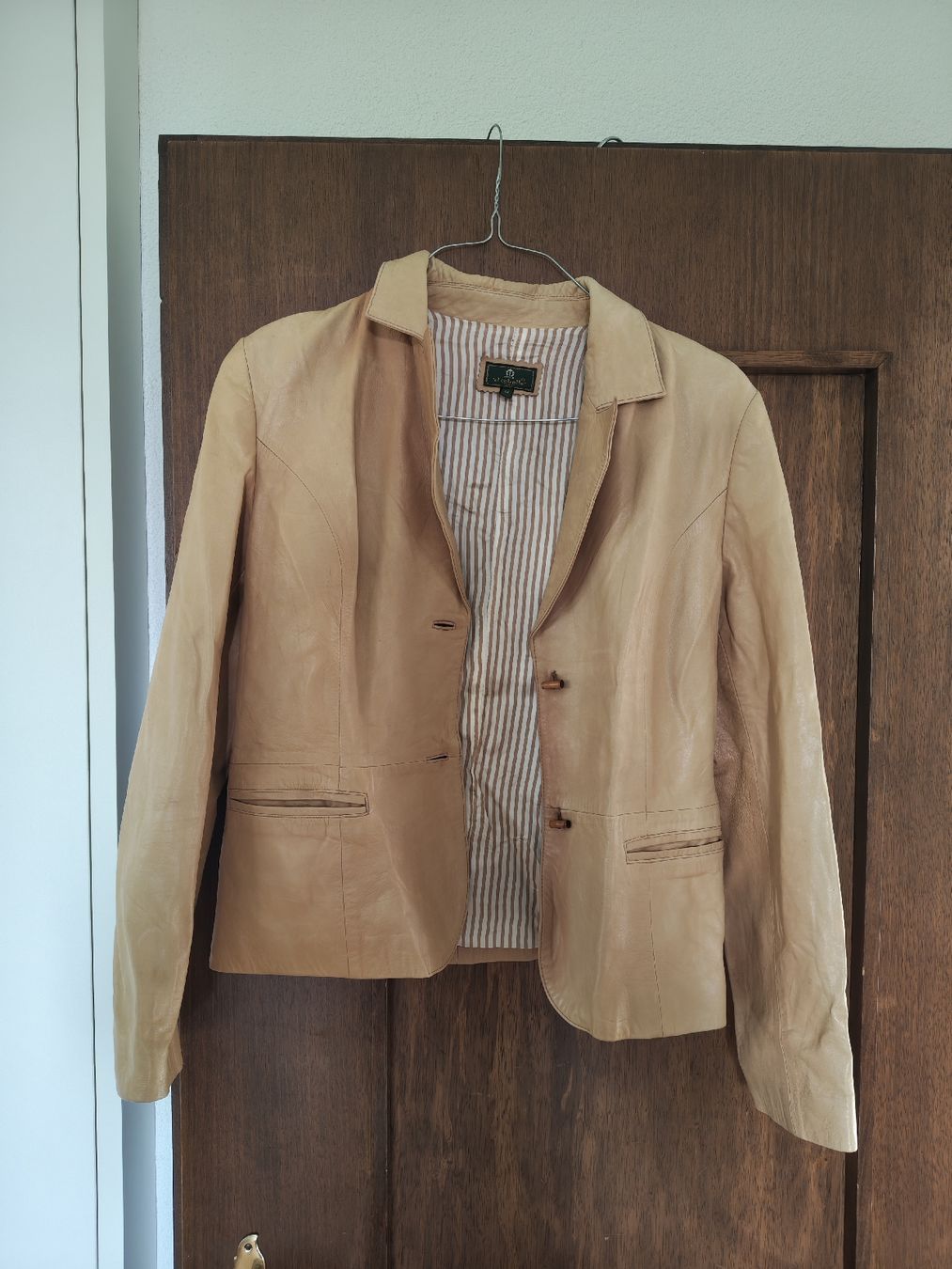 Vestes: El Caballo Lederjacke beige – D'occasion à Zug par elenaanna