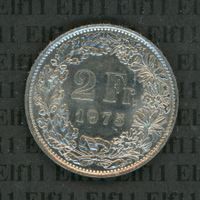 CHF___2.00 1975 stgl * nigelnagelneu! 2 Franken