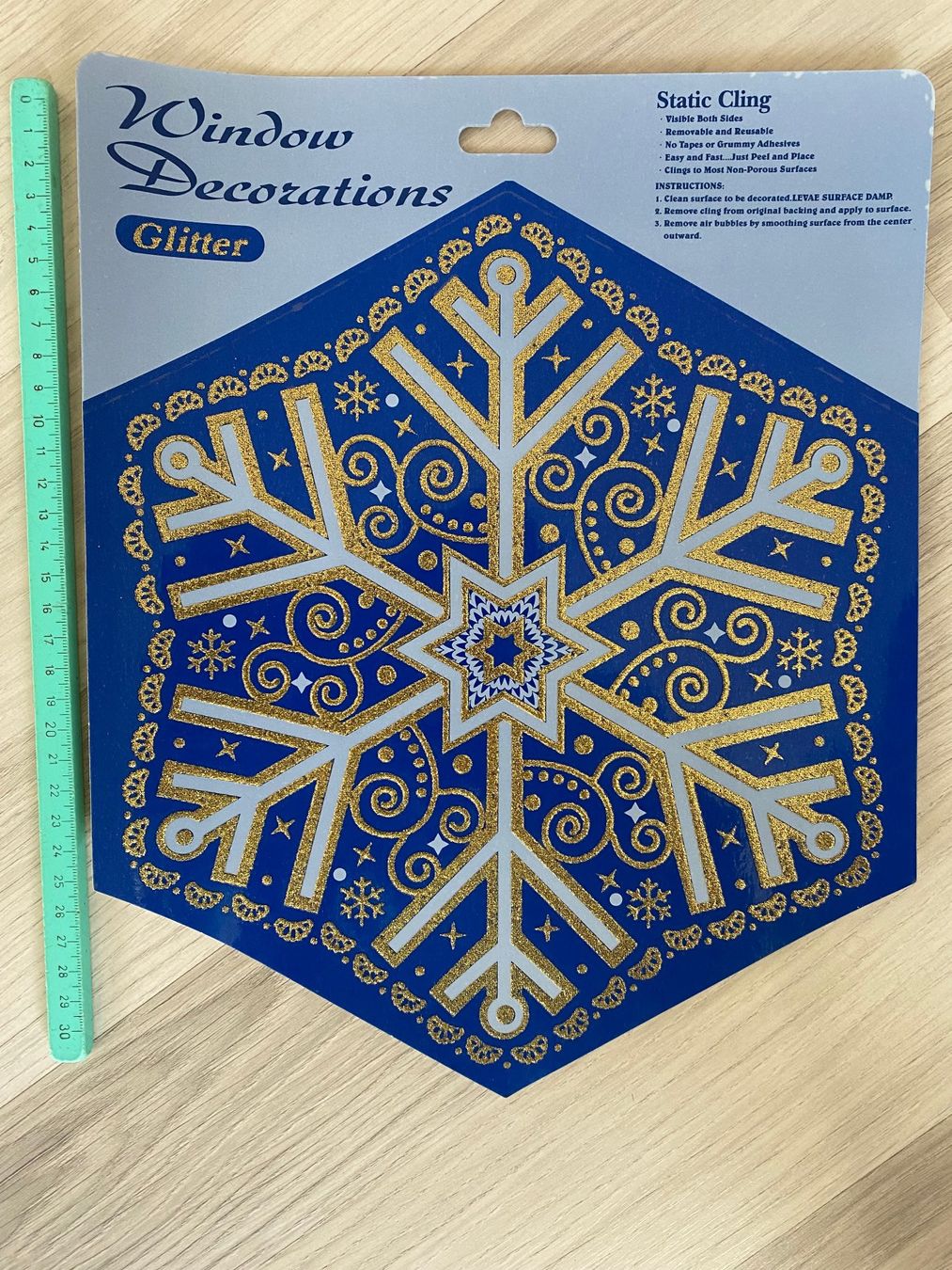 Tutte le decorazioni: 8 Stück Fensterbilder Gold-Glitter – Nuovo e nell'imballaggio originale da Egg SZ venduto da irbaku