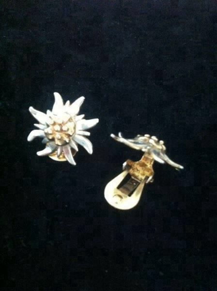 Orecchini pendenti & Orecchini a lobo: Edelweiss Silberclipohrringe 925 Silber – Usato da Zürich venduto da DidierTG 1