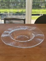 Glasplatte/Obstschale von Roberto Niederer, Durchmesser 45 c