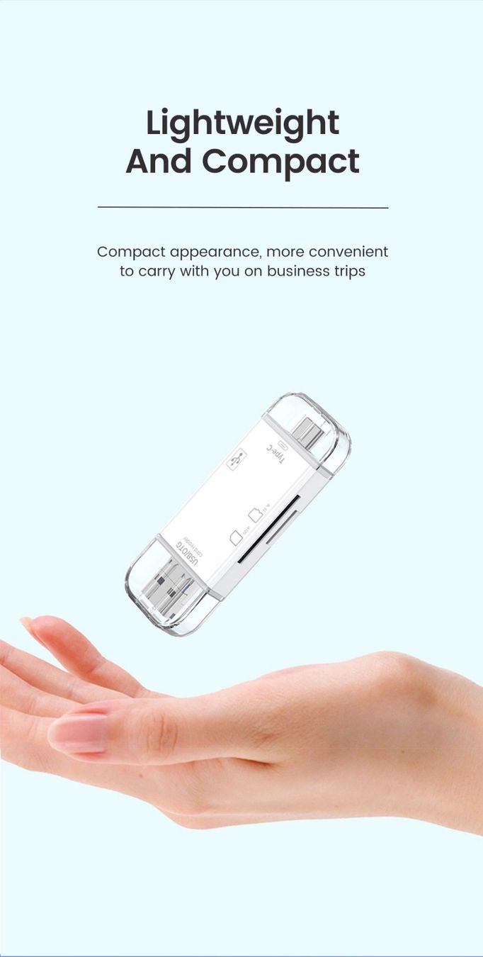Lettori di schede: 6 in 1 USB A + C + Micro Kartenlesegerät für SD + MicroSD – Nuovo e nell'imballaggio originale da Uster venduto da -FPS- 3