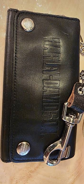 Harley-Davidson Portafogli: Harley Davidson Echt Leder Geldbeutel – Usato da Kaufdorf venduto da Nati-Nati 2