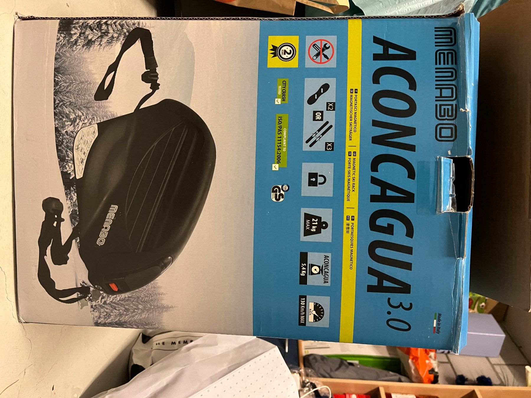 Supporti a parete: Skihalterung Menabo Aconcagua 3.0, magnetisch – Usato da Bern venduto da Nlansglot