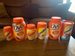 Lot de 6 boites ovomaltine 2009-2014