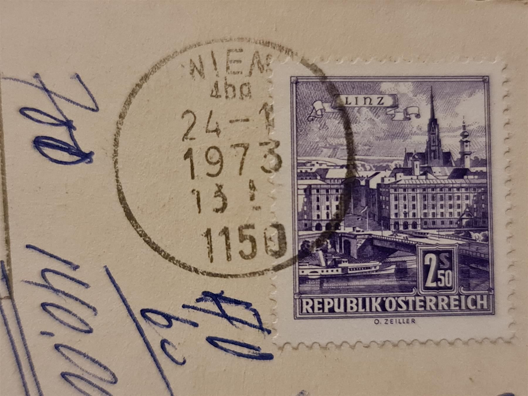 Ansichtskarten: Ansichtskarte Das schöne Wien 1973 – Gebraucht aus Dintikon von Vexi 1