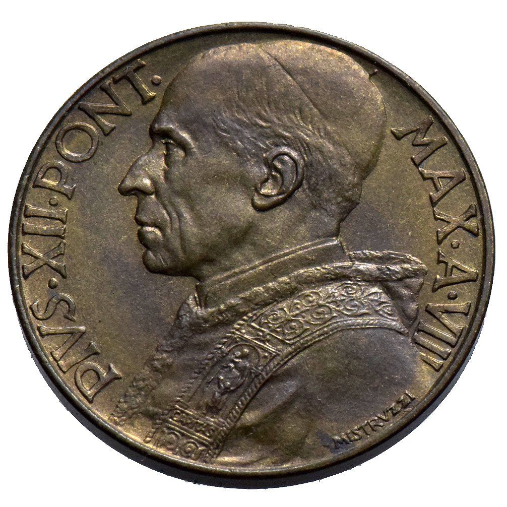Tutti le monete: Vaticano, 10 Centesimi 1946, R! – Usato da Lugano venduto da Numisartes 1