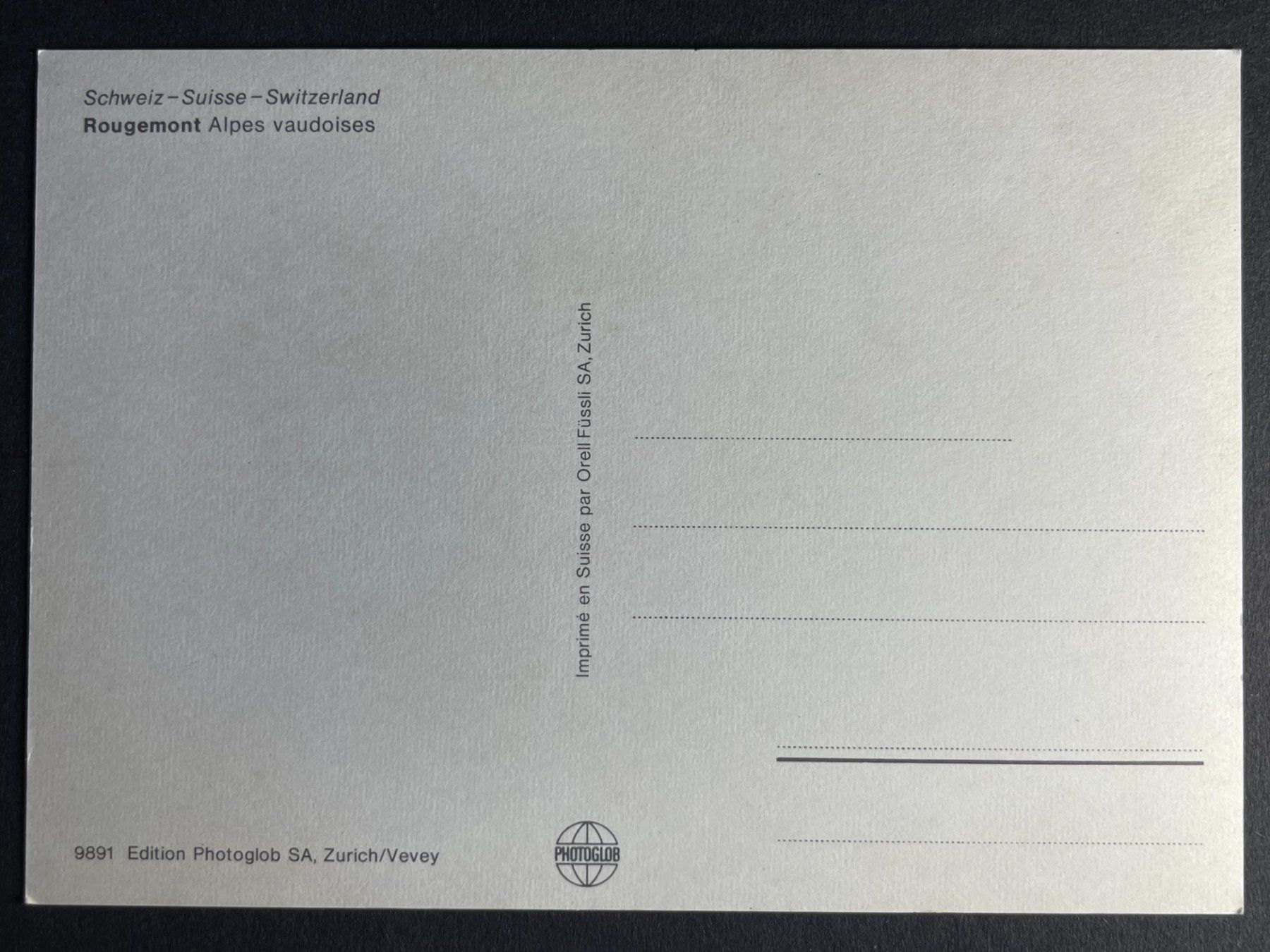 Cartoline postali: Rougemont - Waadtländeralpen – Usato da Steg VS venduto da _vinci_ 1