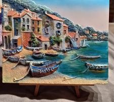 Décoration cadre sur chevalet/Rahmendekoration auf Staffelei