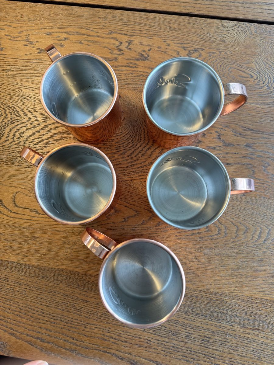 Tazze: 5 Stk. edle Moscow Mule Becher – Usato da Zürich venduto da TinyColors 2