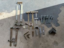 Beschläge Sortiment Metall diverse Teile gebraucht und Neu
