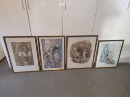 Original Lithografie von René Villiger