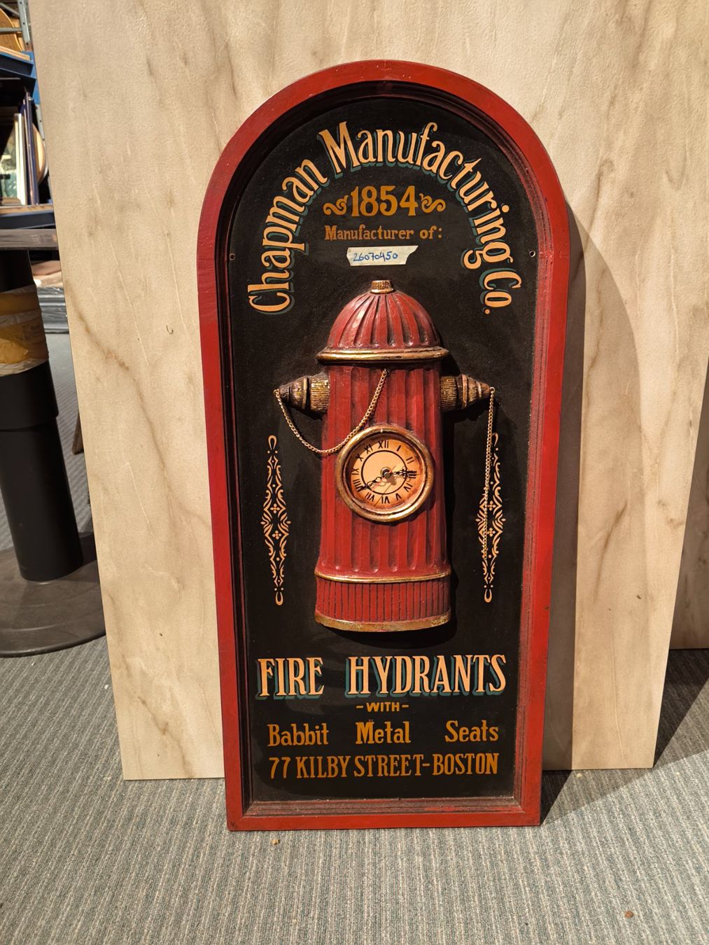 Alle Dekorationen: Wanduhr Hydrant FeuerwehrschiId – Gebraucht aus Rorschacherberg von snOOpydOg11
