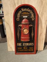 Wanduhr Hydrant FeuerwehrschiId