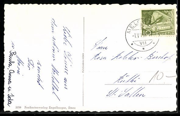 Cartoline postali: AK Melchthal, Dorfansicht mit Kirche – Usato da Berlin venduto da bartko-reher 1