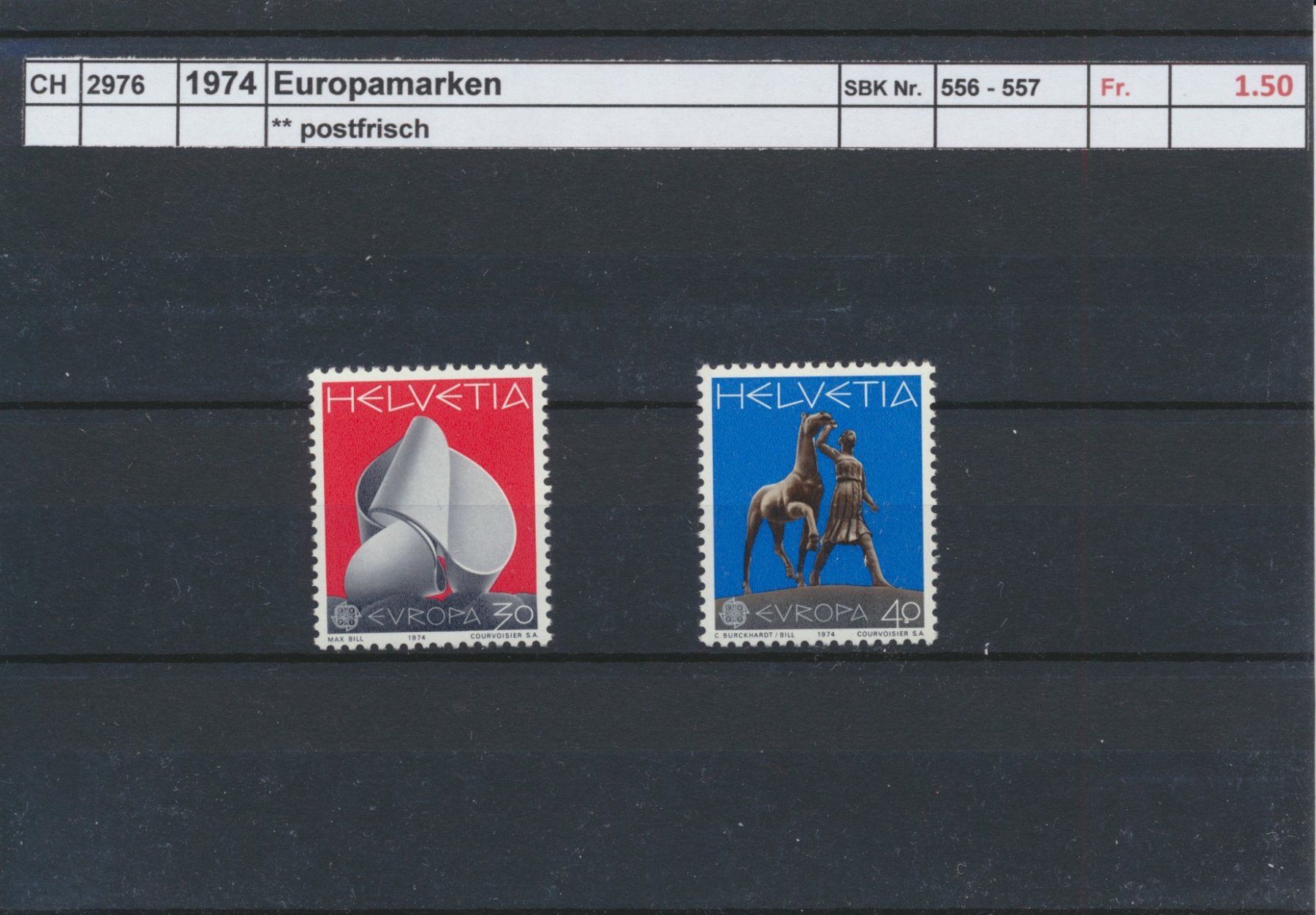 Alle Briefmarken: 1974 "Europamarken", ** postfrisch – Neu (gemäss Beschreibung) aus Winterthur von Zupogeru