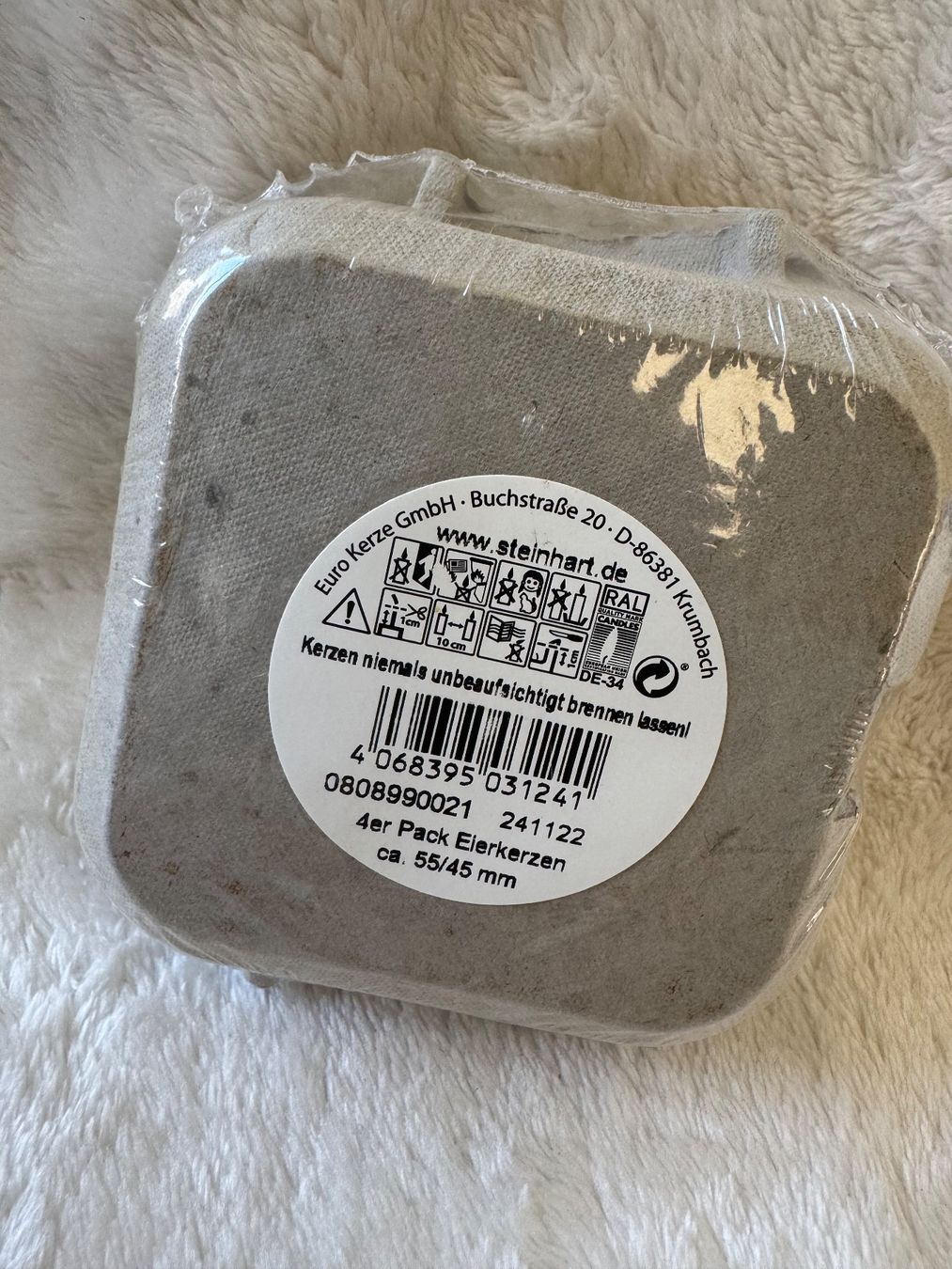 Tutte le decorazioni: 4er Pack Eierkerzen, Frühlingsdeko, neu & originalverpackt – Nuovo e nell'imballaggio originale da Holziken venduto da brockolino 1