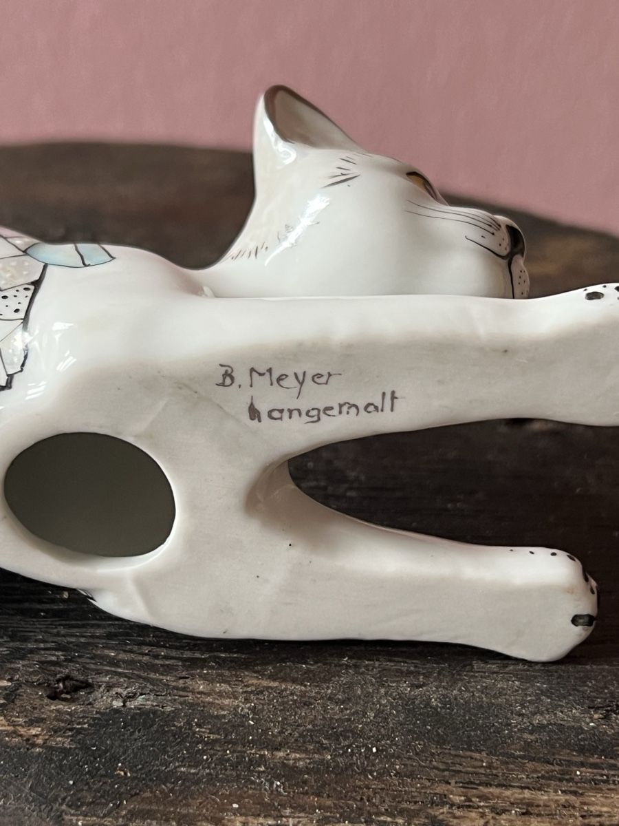 Figuren: Porzellan-Katze, Handbemalt – Gebraucht aus Zürich von juergarno 5
