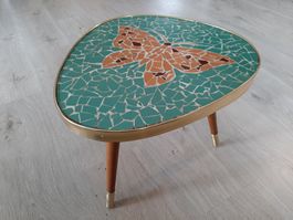Blumenhocker Nierentisch Blumentisch 50er 60er Jahre Mosaik