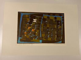 Oskar Dalvit 1972 (1911-1975) Holzschnitt signiert Schindel
