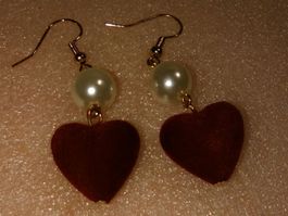 OHRRINGE MODESCHMUCK,,,ROT UND WEISS