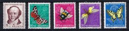 Pro Juventute Satz 1954 Katalog-Nr. J153-J157, postfrisch **
