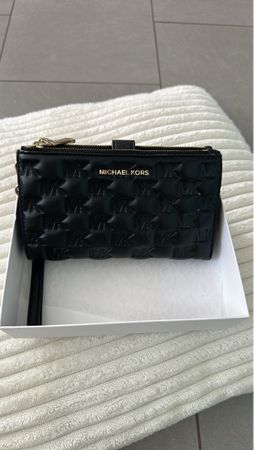 Elegantes Portemonnaie von Michael Kors - Schwarz MK Muster