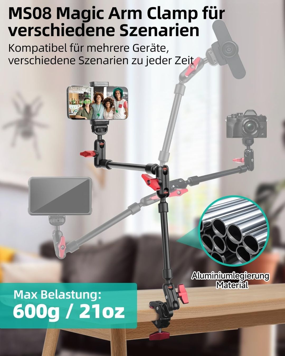 Supporti a parete: 22'' Magic Arm mit Super Clamp XLarge – Nuovo e nell'imballaggio originale da Geneve venduto da Titi2008 3
