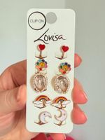 Boucles d'oreilles clips Lovisa - 5 PAAR