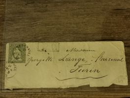 Strubelbrief 26B4 Kat. 220.- Neuchatel Turin