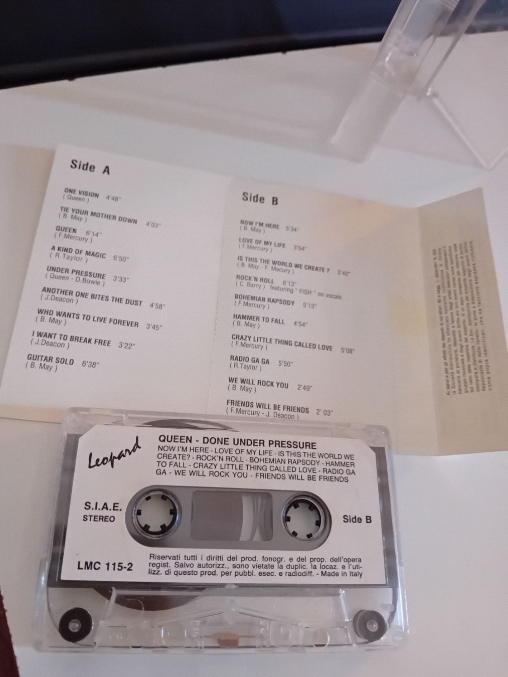 Musicassette: Queen - Done Under Pressure Live in Germany 1986  – Usato da Biasca venduto da Old_6blh 2