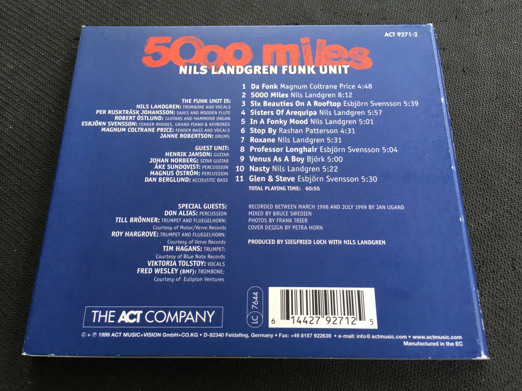 CD: Nils Landgren funk unit - 5000 Miles -CD- – Usato da St.Gallen venduto da MedienJoe 2