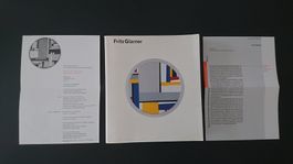 FRITZ GLARNER. Kunstbuch Erstausg. 1993. Lugano Zürich. Rar