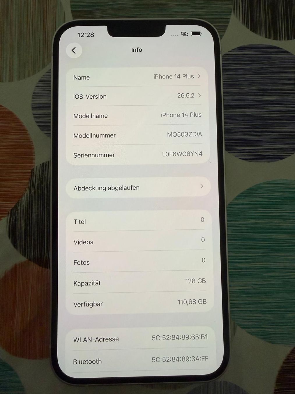 Apple Telefoni cellulari / Smartphones: iPhone 14 Plus (128GB) Batterie 82% – Usato da Basel venduto da Gassli 4