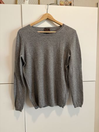 Pull Gris Femme 100% Cachemire Taille S