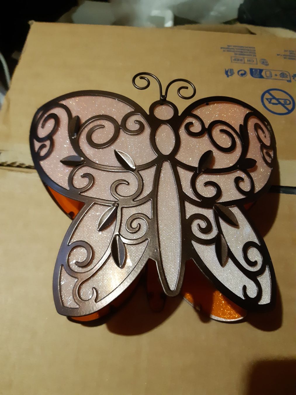 Partylite Portacandele: Party Lite Schmetterling – Usato da Studen SZ venduto da Kbybrig 1