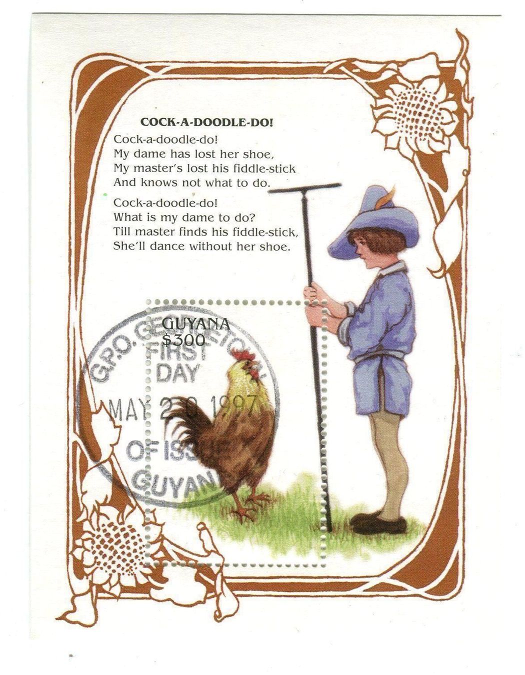 Alle Briefmarken: Block "Kinderlied". Guyana – Neu und originalverpackt aus Basel von Butsch5