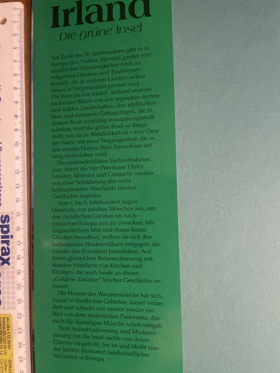 Bücher: Irland, die grüne Insel – Gebraucht aus Winterthur von machmaschine 7