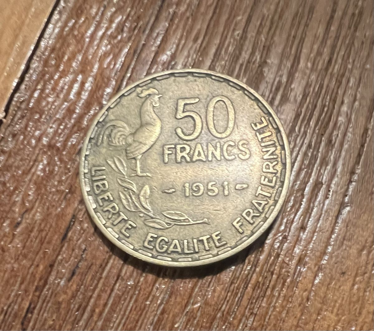 Alle Münzen: Monnaie française 1951 – Gebraucht aus Lugnorre von cla_j6bq