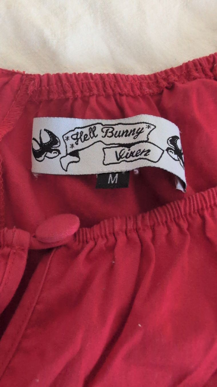 Top: Red cotton bustier  top – Usato da Ettingen venduto da hms_w27b 3