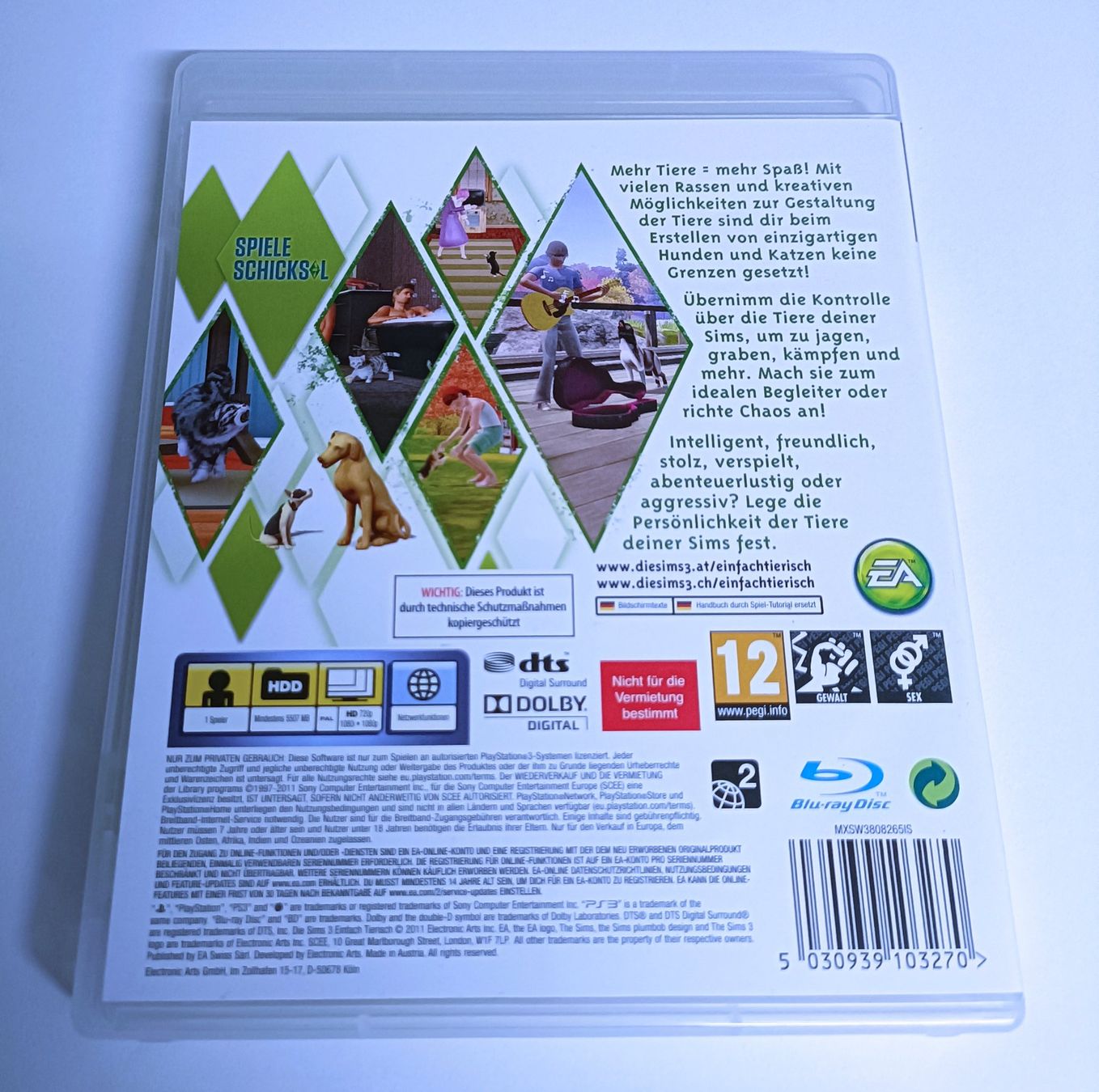 Sony Giochi: Die Sims 3 - Einfach Tierisch | PS3 – Usato da Köniz venduto da Gamecollect 2